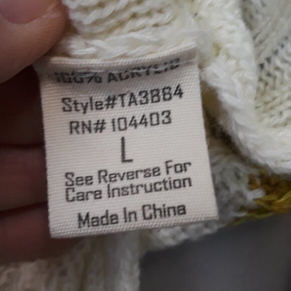 FIFTY Street Blue White Color Block Sweater - Picture 7 of 8